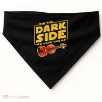 Join The Dark Side Viola Player USA-Made Doggie Bandana thumb 0