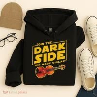 Join The Dark Side Viola Player Hoodie thumb 4