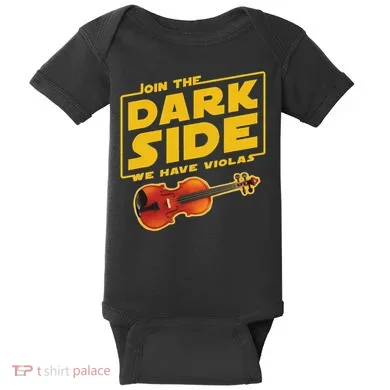 Join The Dark Side Viola Player Baby Bodysuit