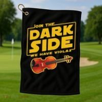 Join The Dark Side Viola Player Golf Towel thumb 1