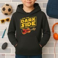 Join The Dark Side Viola Player Kids Hoodie thumb 2