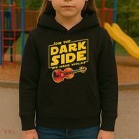 Join The Dark Side Viola Player Kids Hoodie thumb 3