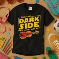 Join The Dark Side Viola Player Kids T-Shirt thumb 3