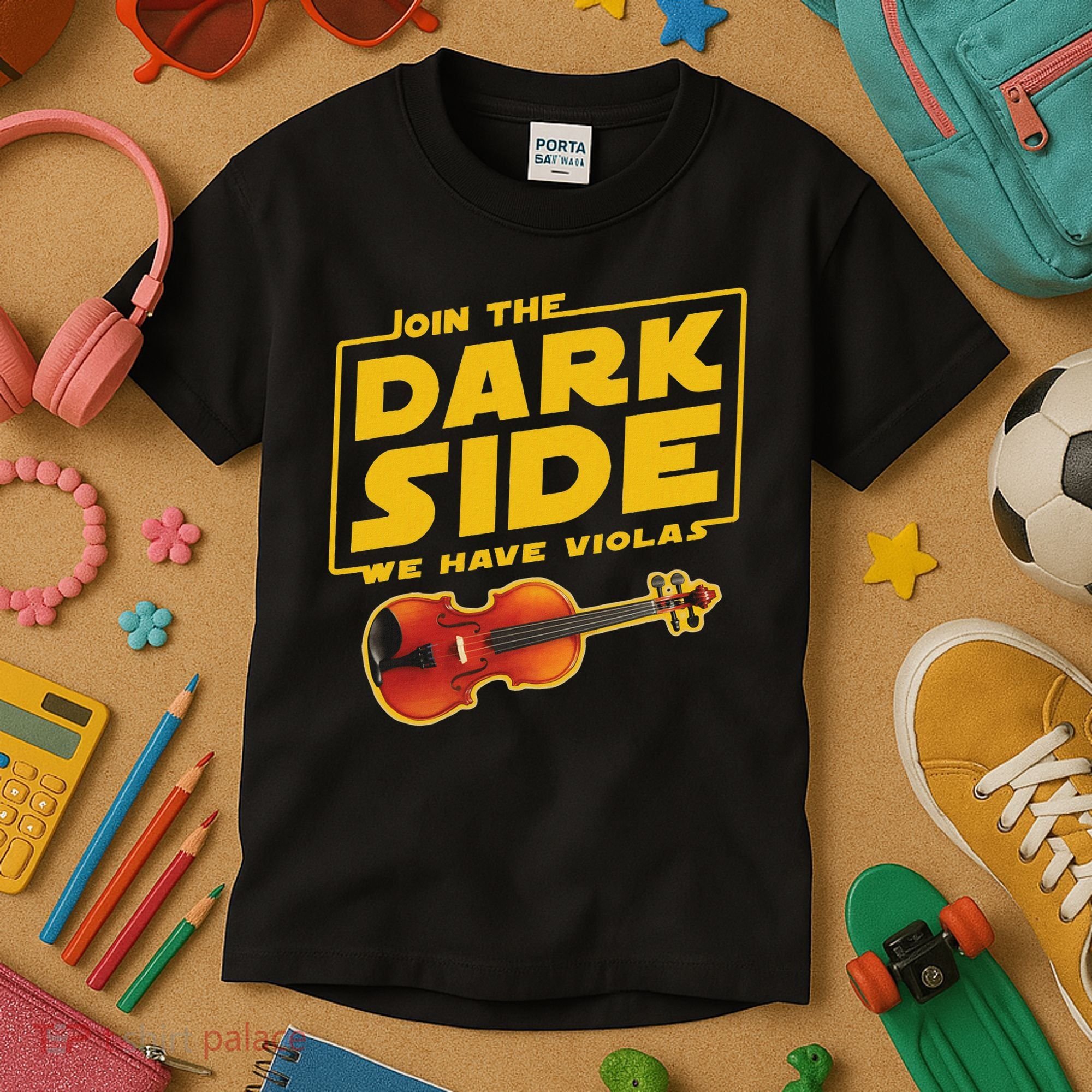 Join The Dark Side Viola Player Kids T-Shirt