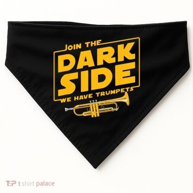 Join The Dark Side Trumpet Player USA-Made Doggie Bandana