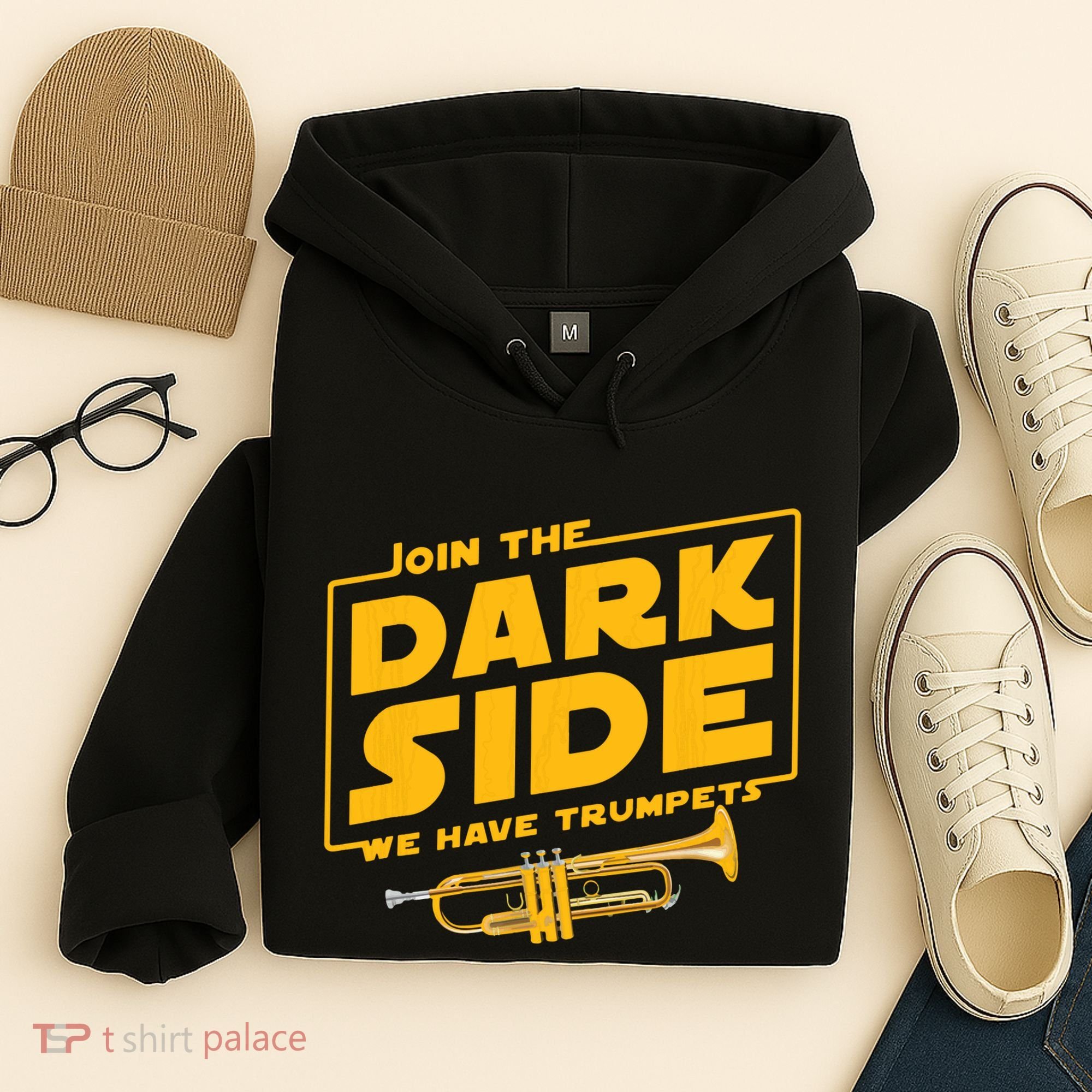 Join The Dark Side Trumpet Player Hoodie