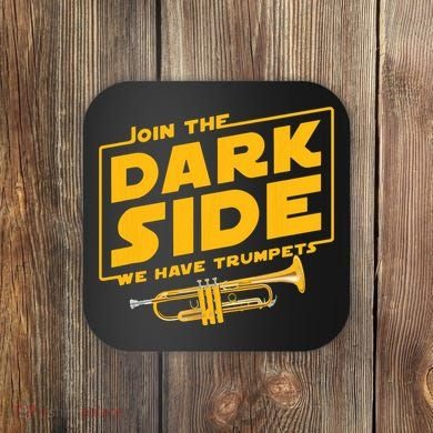 Join The Dark Side Trumpet Player Coaster