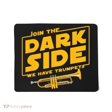Join The Dark Side Trumpet Player Mousepad