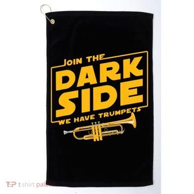 Join The Dark Side Trumpet Player Golf Towel