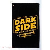 Join The Dark Side Trumpet Player Golf Towel thumb 0