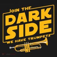Join The Dark Side Trumpet Player Women's Long Sleeve Shirt thumb 2