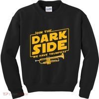 Join The Dark Side Trumpet Player Kids Sweatshirt thumb 0