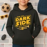 Join The Dark Side Trumpet Player Kids Hoodie thumb 2