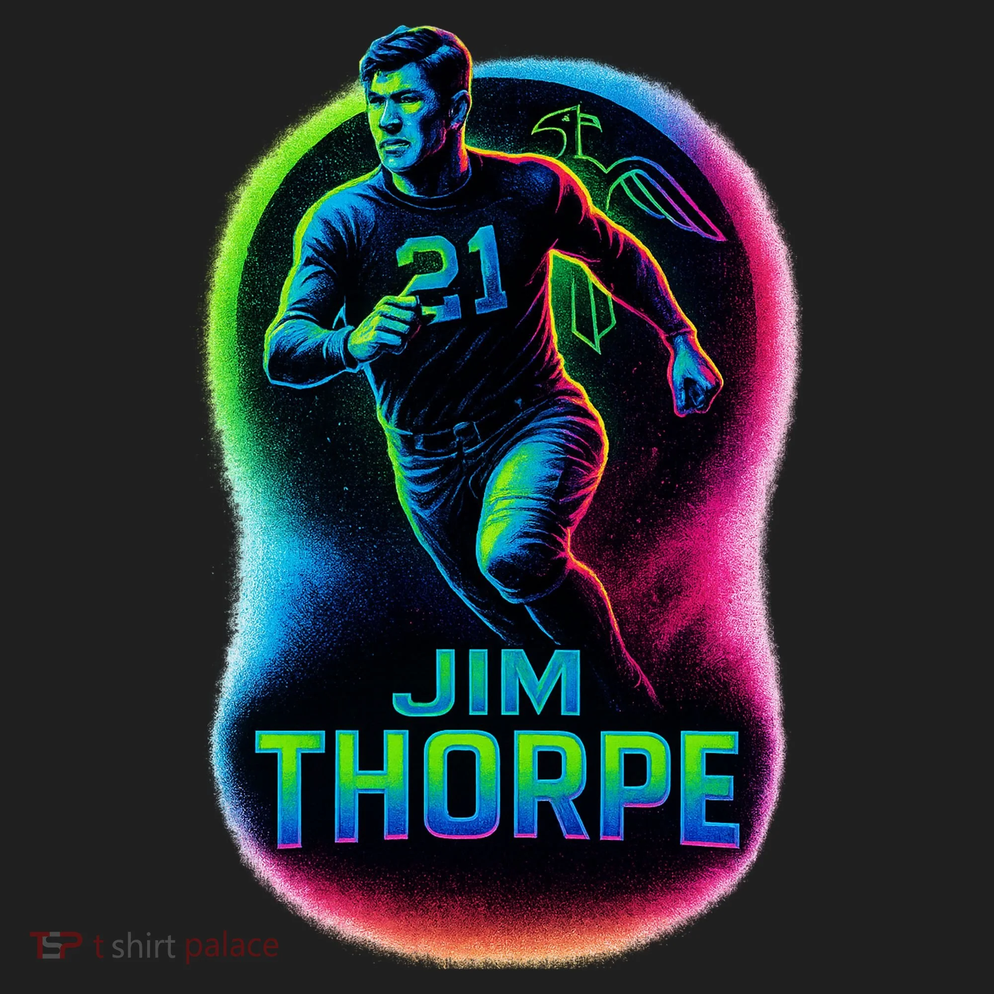 Jim Thorpe Epic Neon Pose Women's Sweatshirt