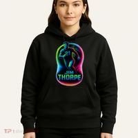 Jim Thorpe Epic Neon Pose Hoodie thumb 5