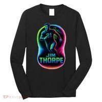 Jim Thorpe Epic Neon Pose Long Sleeve Shirt thumb 0