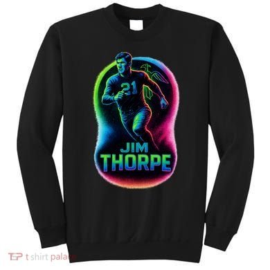 Jim Thorpe Epic Neon Pose Sweatshirt