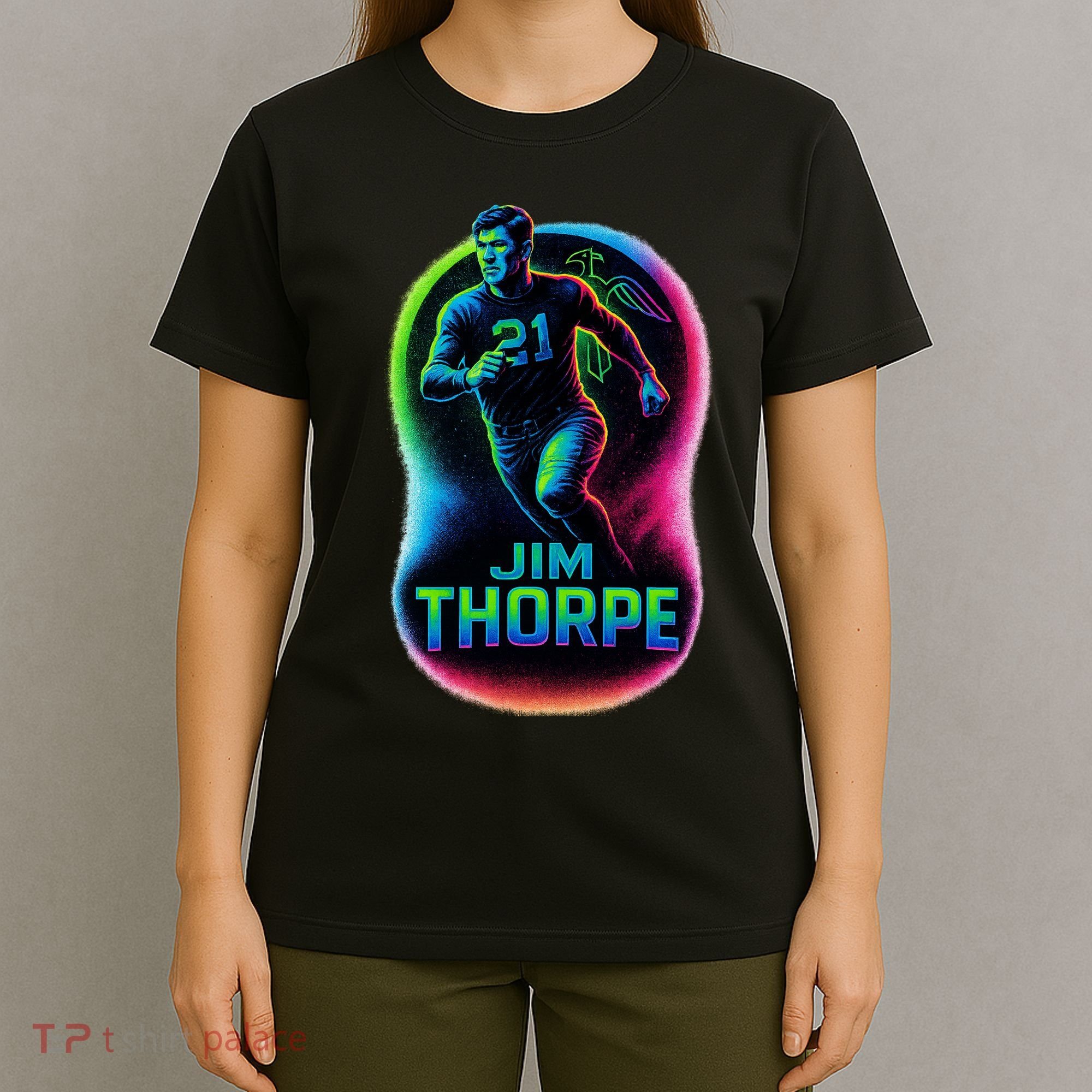 Jim Thorpe Epic Neon Pose T-Shirt