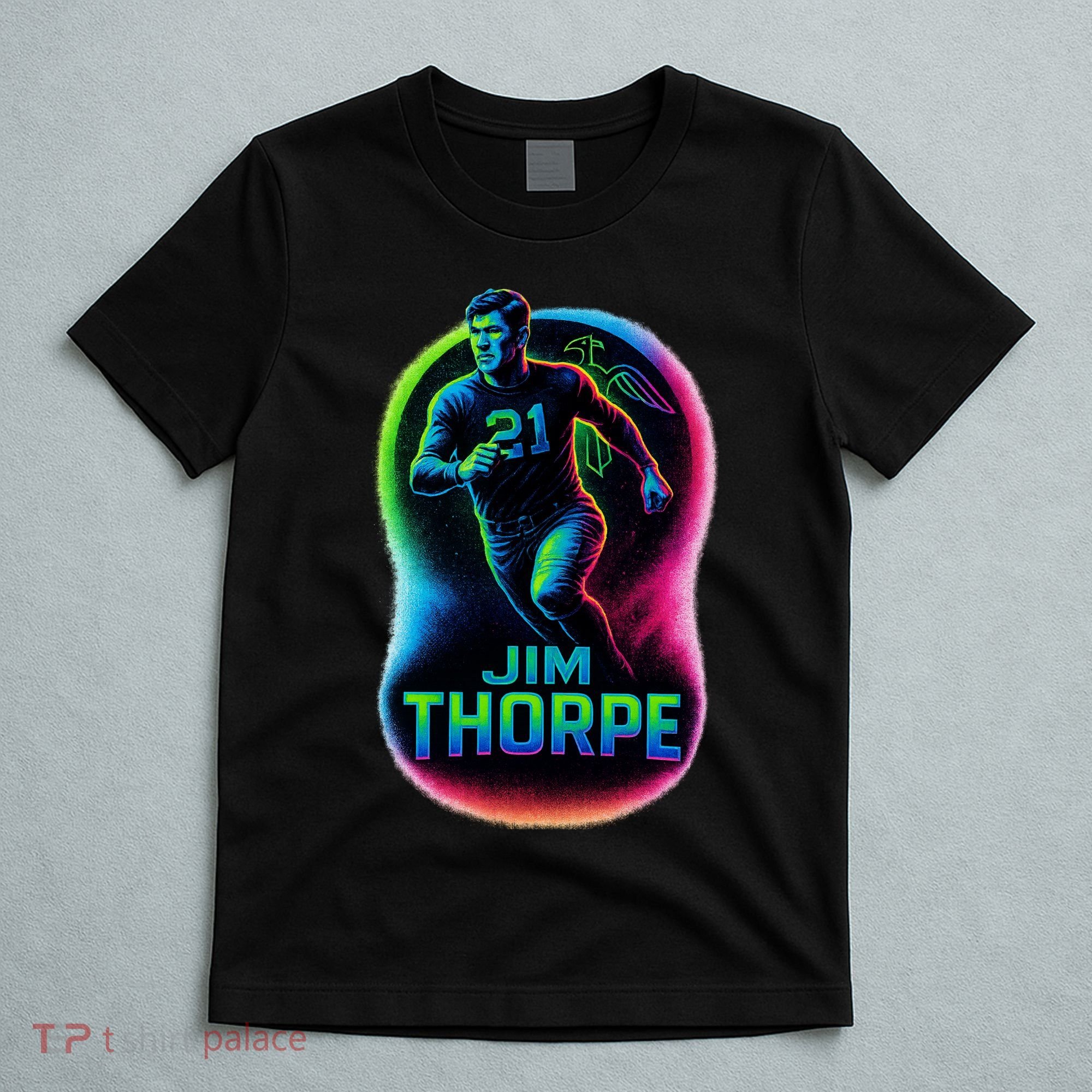 Jim Thorpe Epic Neon Pose T-Shirt