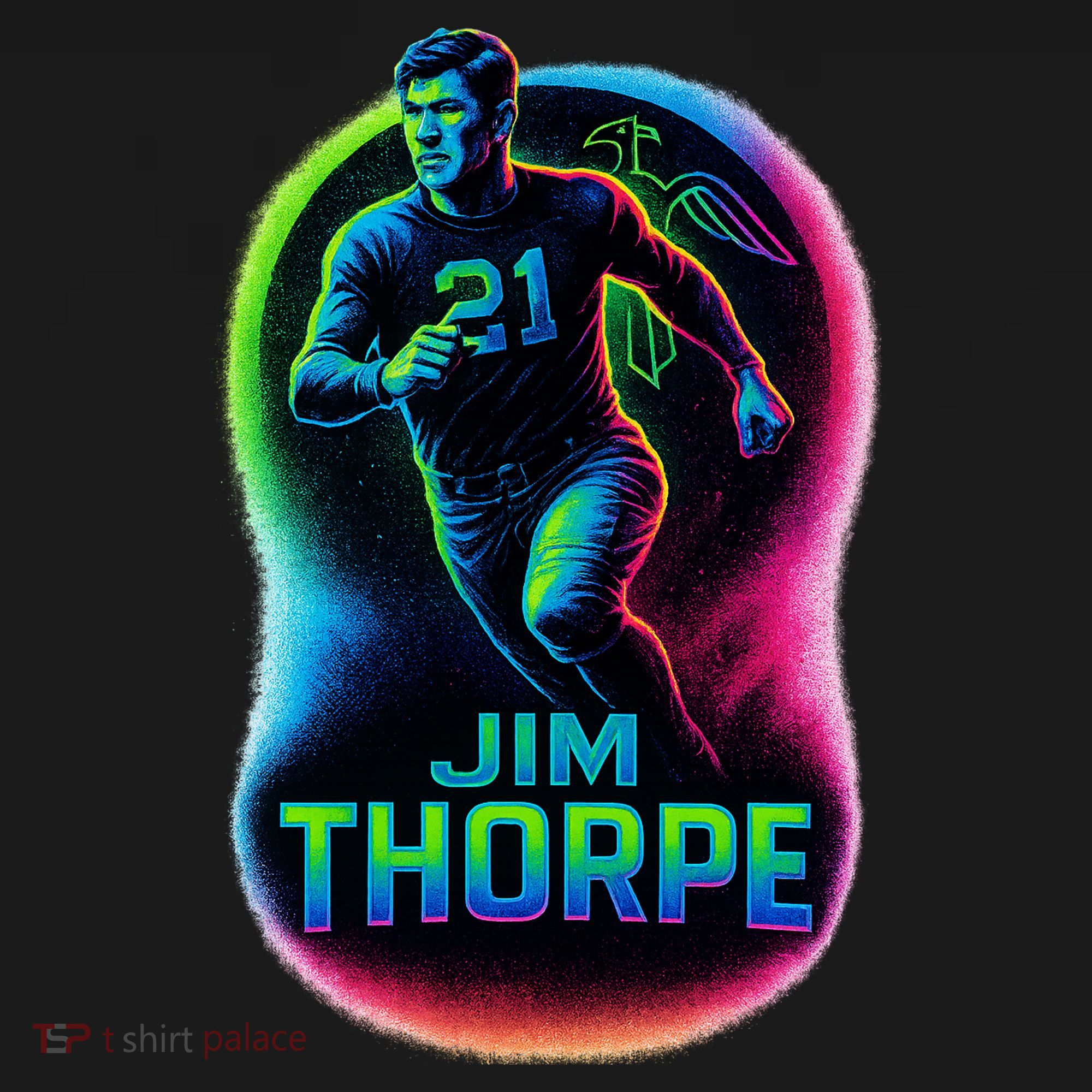 Jim Thorpe Epic Neon Pose Bucket Hat