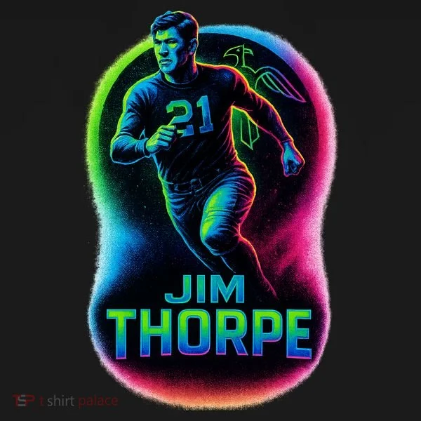 Jim Thorpe Epic Neon Pose Bucket Hat
