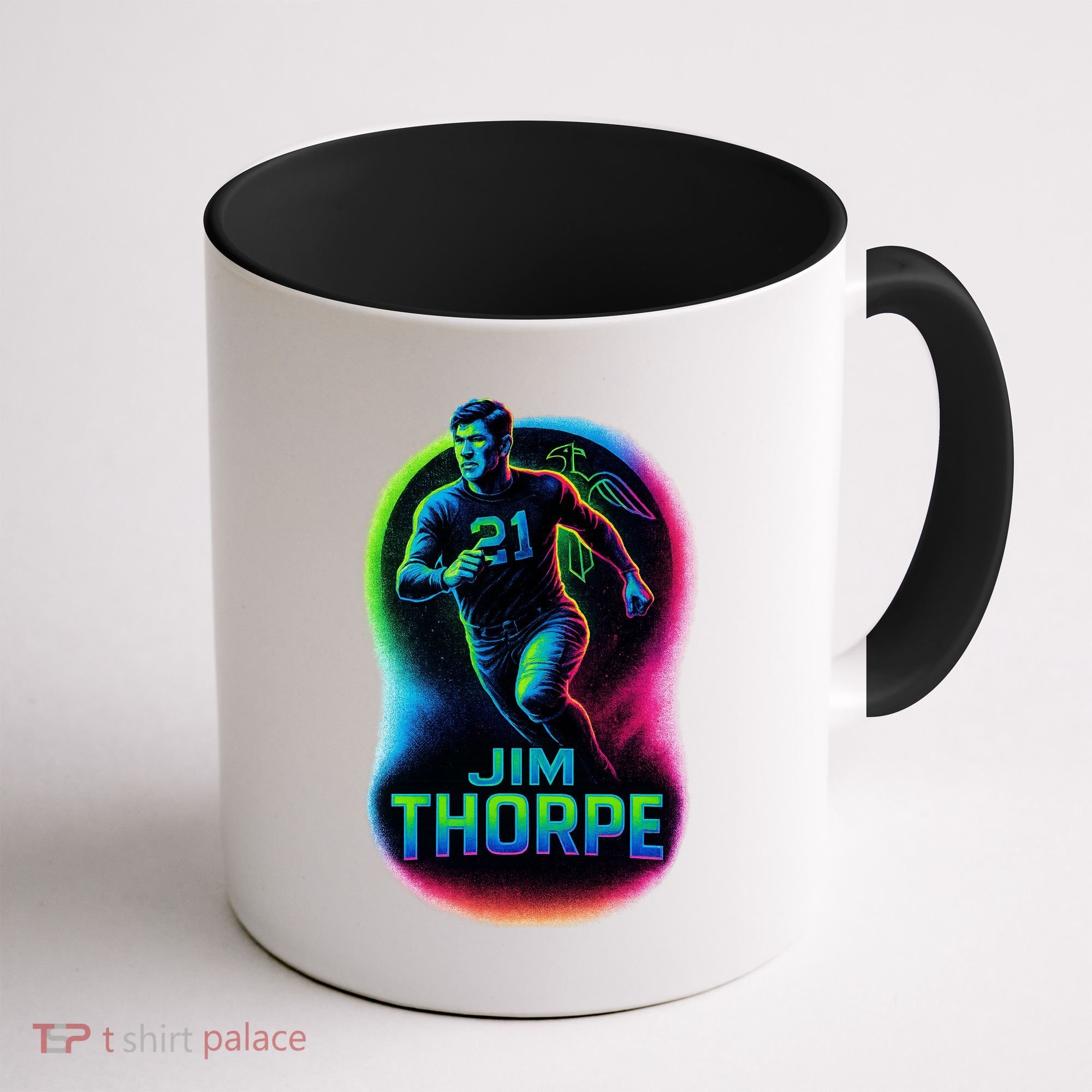 Jim Thorpe Epic Neon Pose Coffee Mug