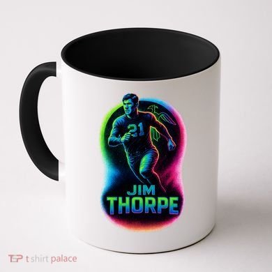 Jim Thorpe Epic Neon Pose Coffee Mug