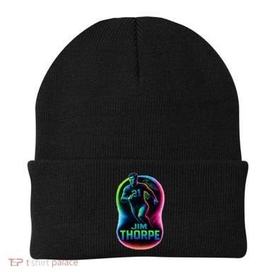 Jim Thorpe Epic Neon Pose Beanie