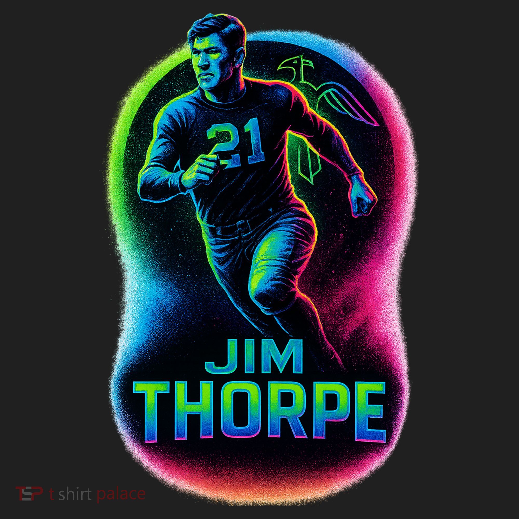 Jim Thorpe Epic Neon Pose Tumbler