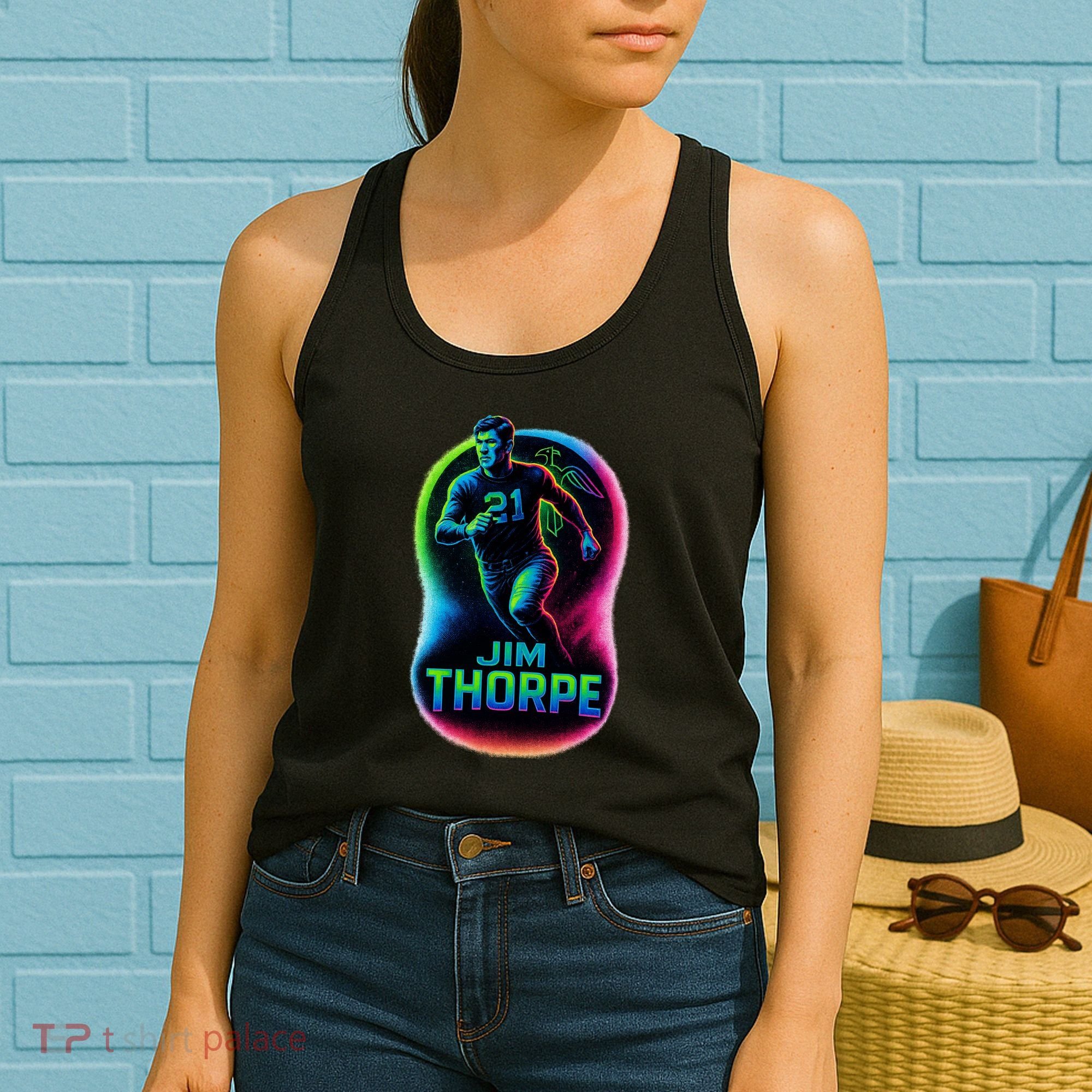 Jim Thorpe Epic Neon Pose Women's Tank Top