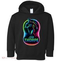 Jim Thorpe Epic Neon Pose Toddler Hoodie thumb 0