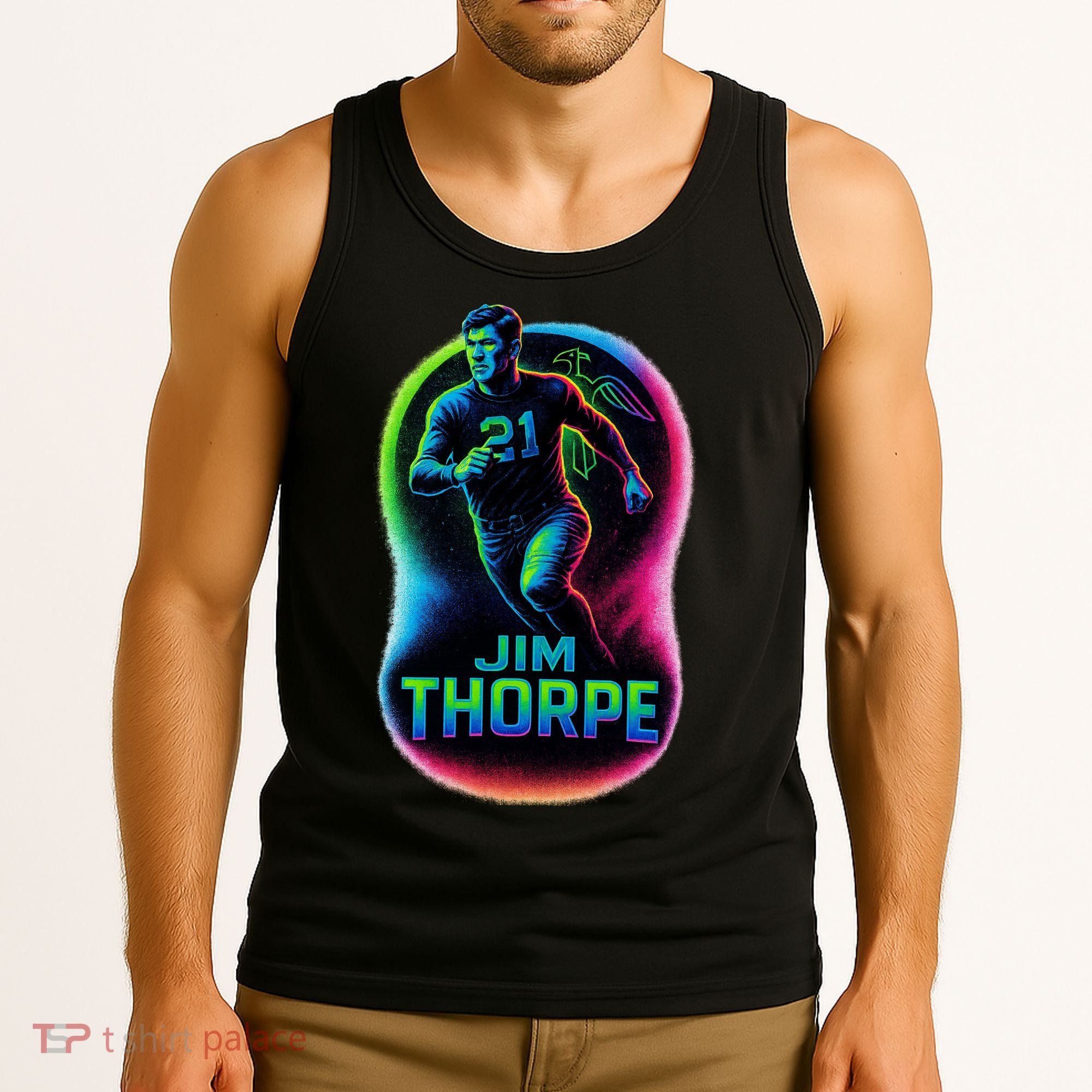 Jim Thorpe Epic Neon Pose Tank Top