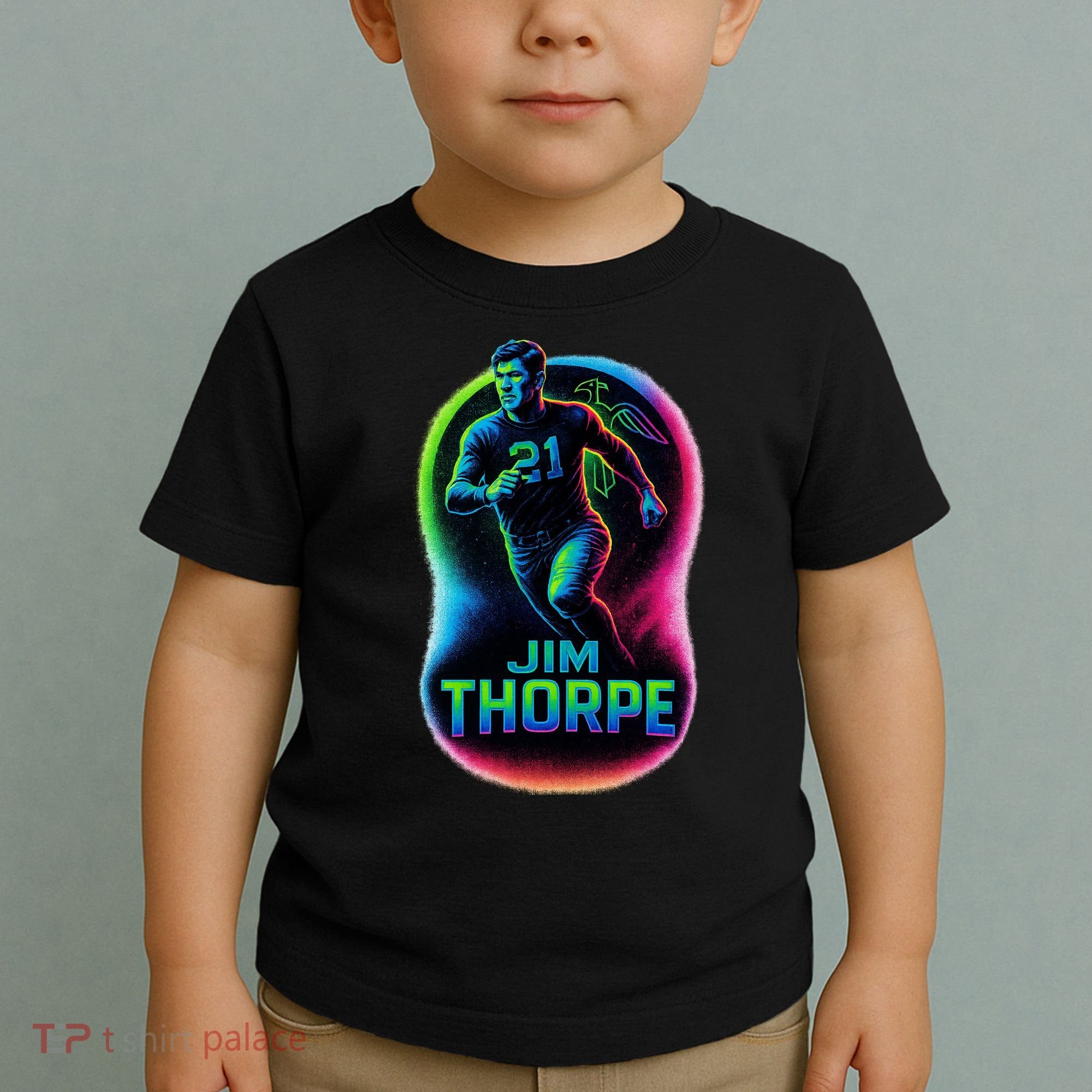 Jim Thorpe Epic Neon Pose Toddler T-Shirt