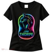 Jim Thorpe Epic Neon Pose Women's T-Shirt thumb 0
