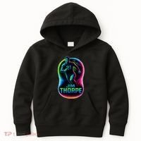 Jim Thorpe Epic Neon Pose Kids Hoodie thumb 0