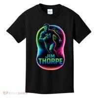 Jim Thorpe Epic Neon Pose Kids T-Shirt thumb 0