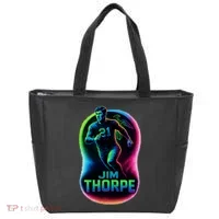 Jim Thorpe Epic Neon Pose Tote Bag thumb 0
