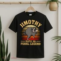 Jimothy The Feral Legend Raccoon Seattle T-Shirt thumb 2