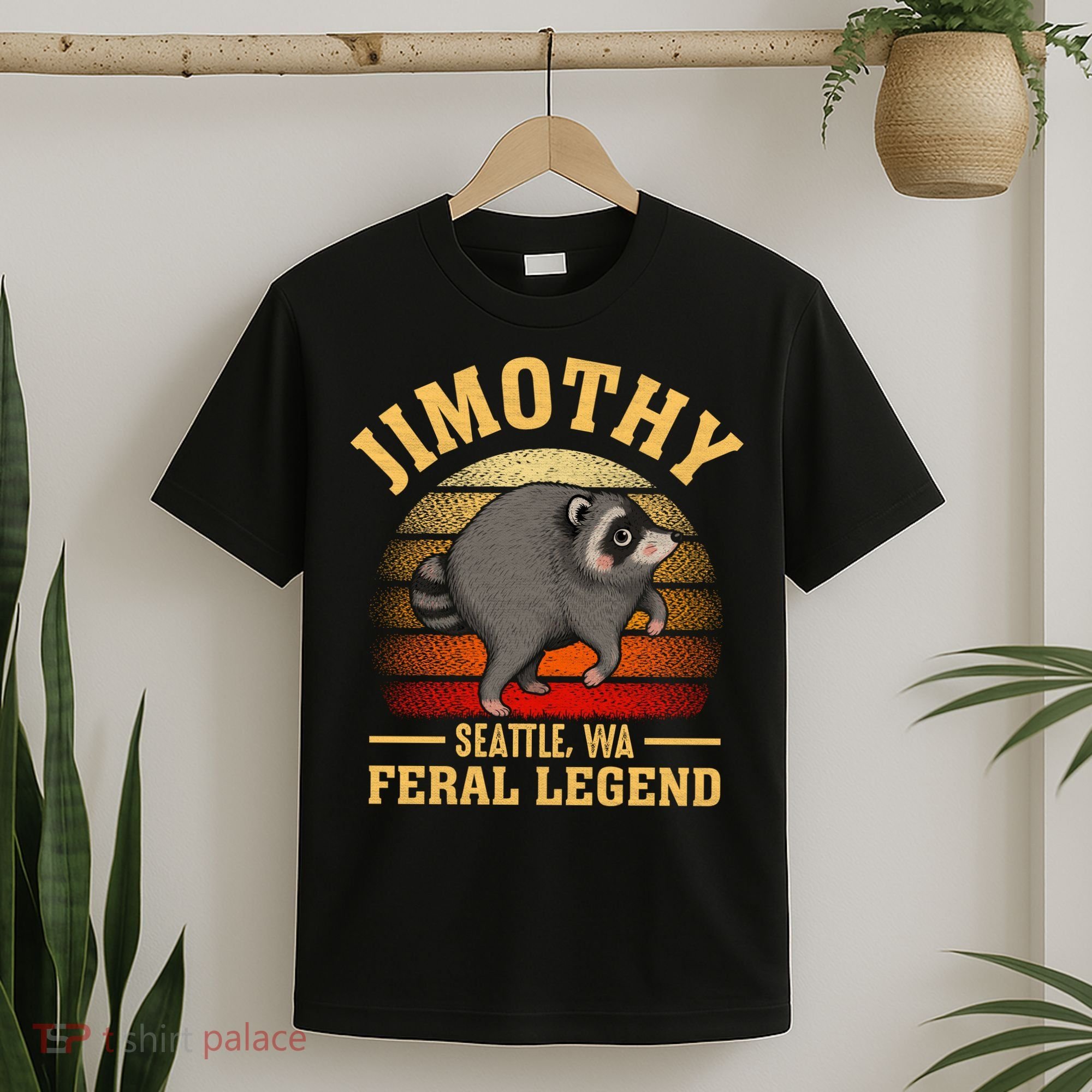 Jimothy The Feral Legend Raccoon Seattle T-Shirt