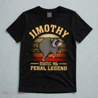 Jimothy The Feral Legend Raccoon Seattle T-Shirt thumb 5