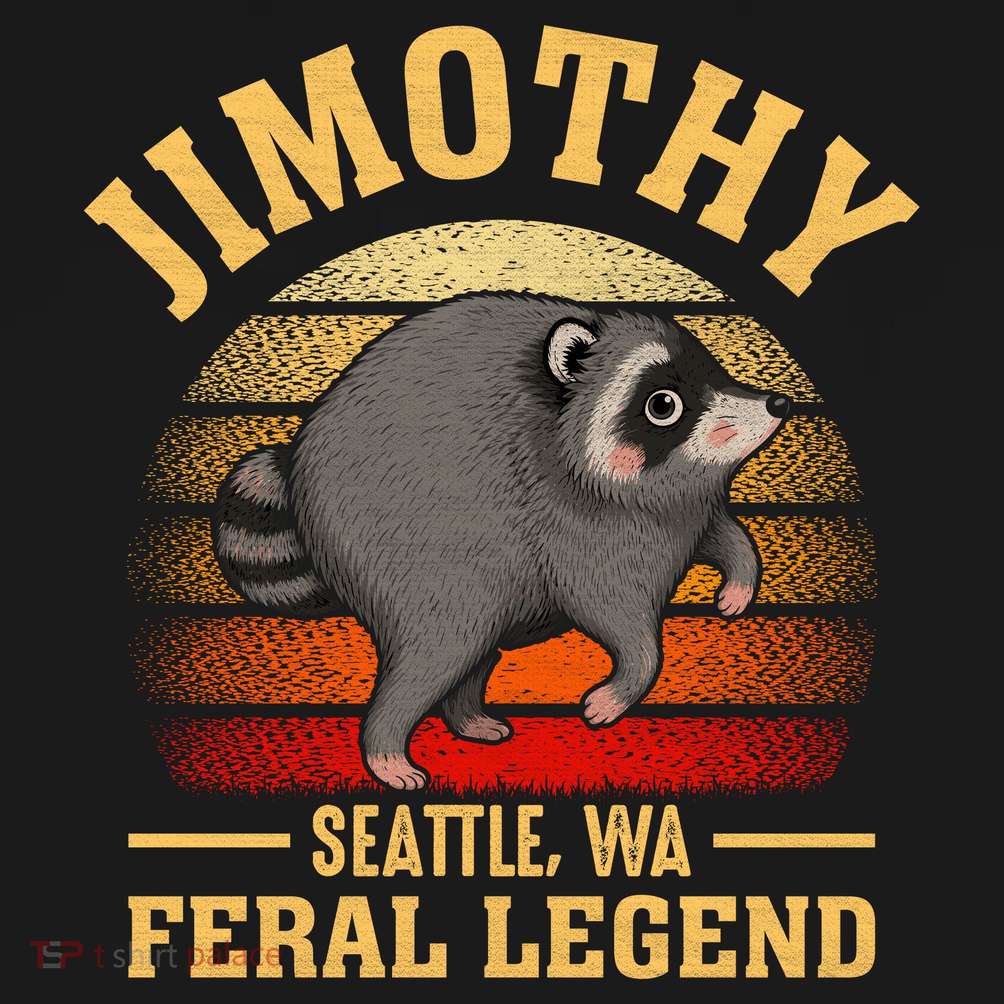 Jimothy The Feral Legend Raccoon Seattle Women's Tank Top