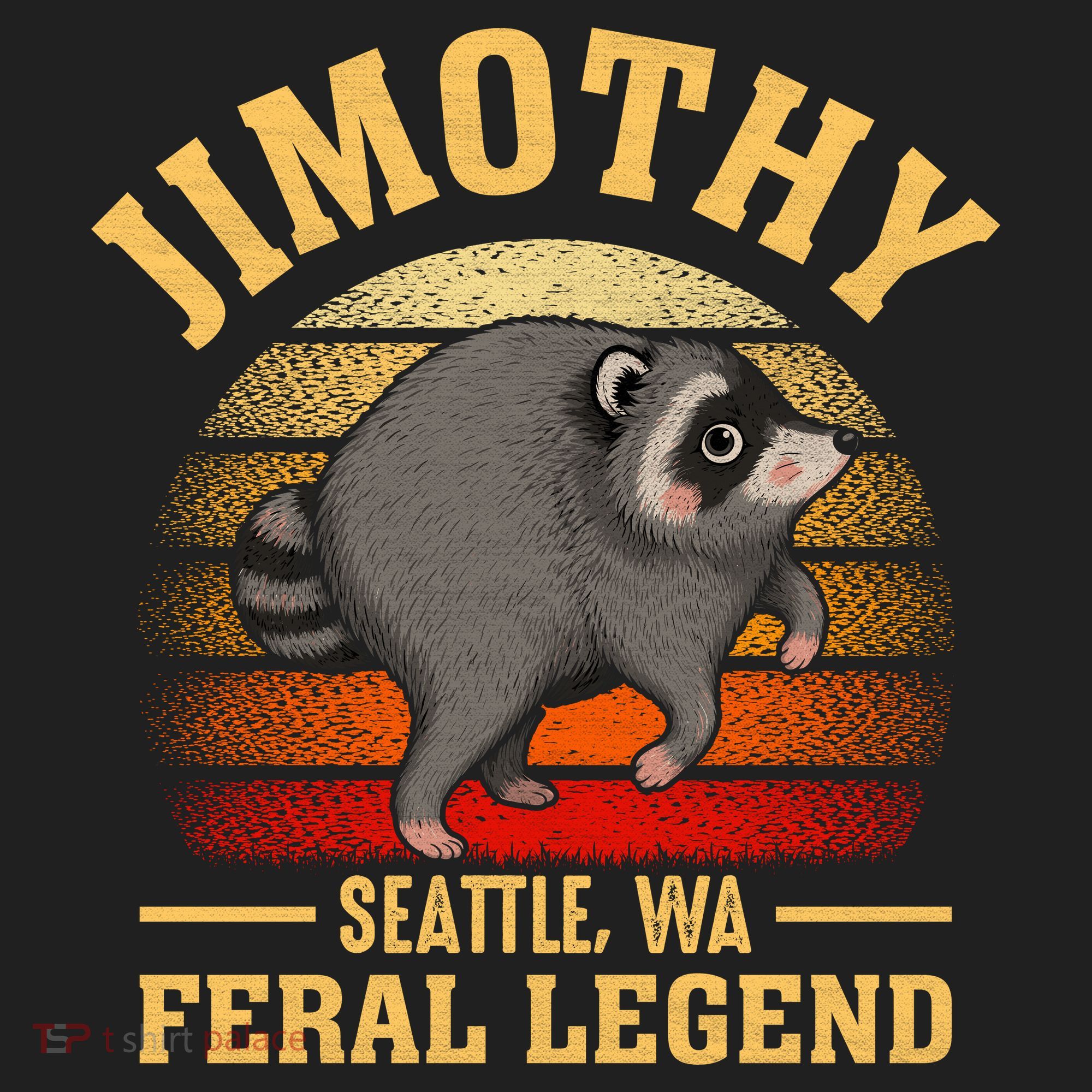 Jimothy The Feral Legend Raccoon Seattle Hat