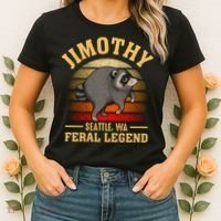 Jimothy The Feral Legend Raccoon Seattle Women's T-Shirt thumb 2