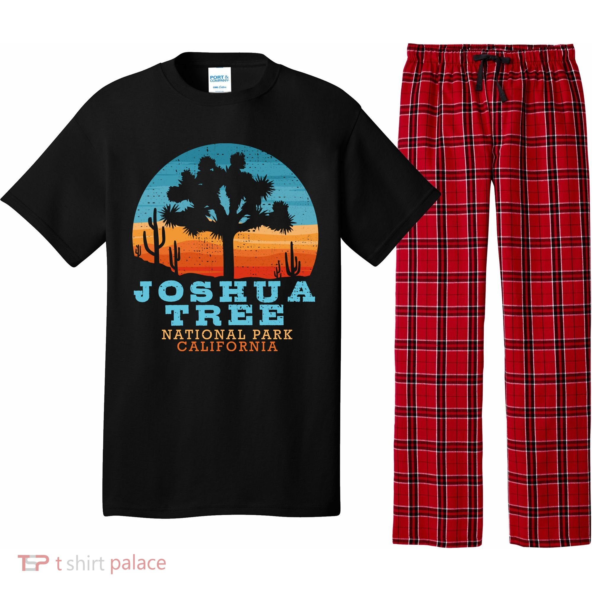 Joshua Tree Funny Gift Desert Palm Outdoor Camping Cactus Springs Cool Gift Pajama Set
