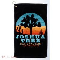 Joshua Tree Funny Gift Desert Palm Outdoor Camping Cactus Springs Cool Gift Golf Towel thumb 0