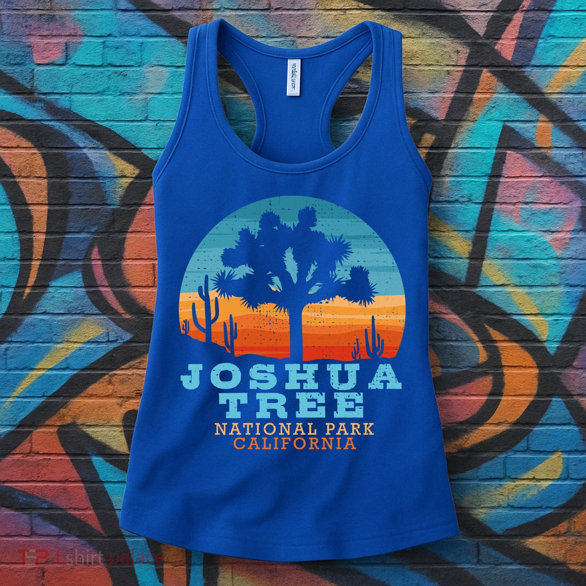 Joshua Tree Funny Gift Desert Palm Outdoor Camping Cactus Springs Cool Gift Women's Tank Top