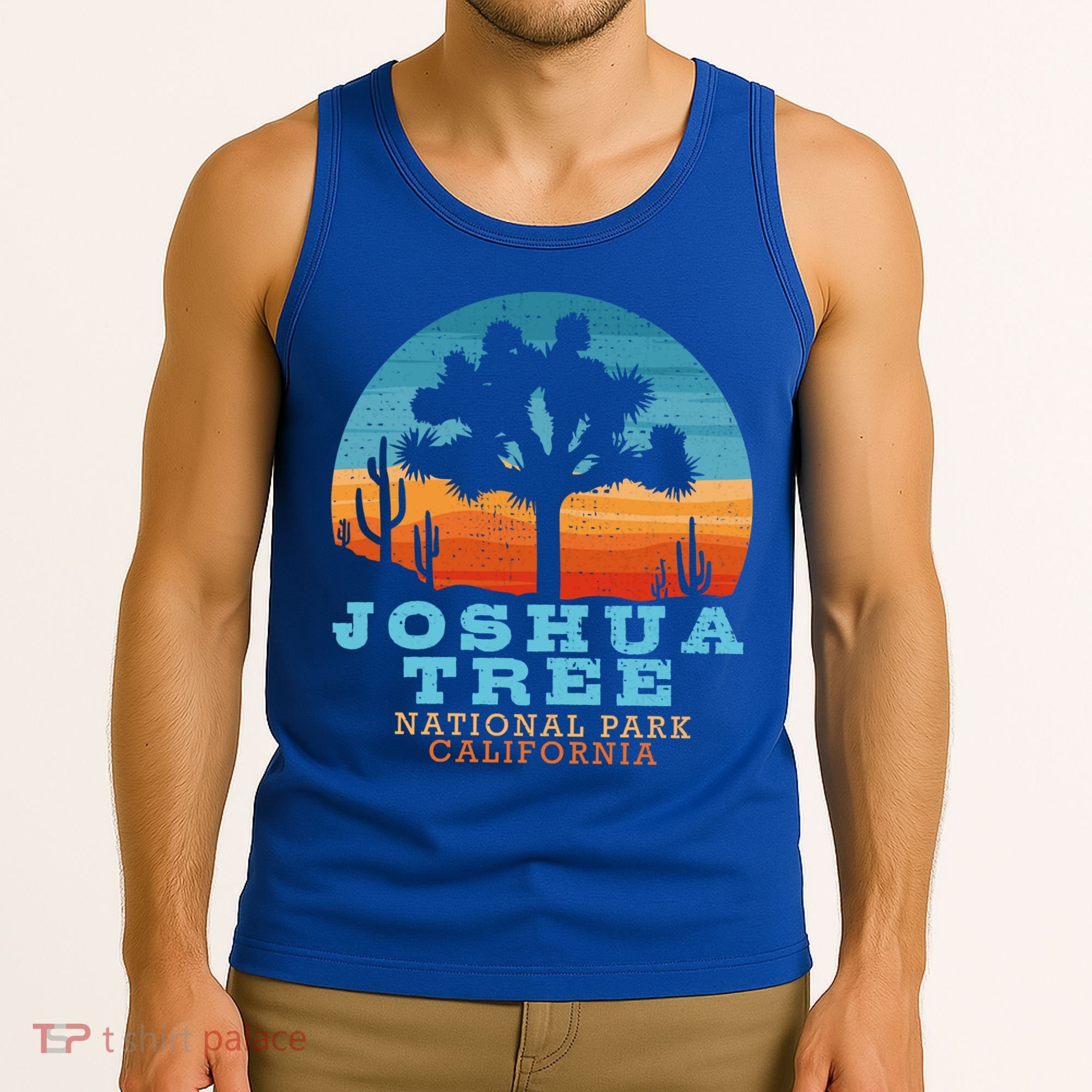Joshua Tree Funny Gift Desert Palm Outdoor Camping Cactus Springs Cool Gift Tank Top