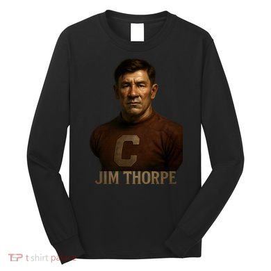 Jim Thorpe Hyper Realistic Digital Art Long Sleeve Shirt