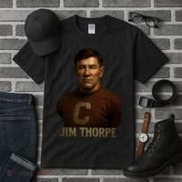 Jim Thorpe Hyper Realistic Digital Art Tall T-Shirt thumb 3