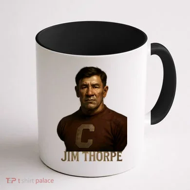 Jim Thorpe Hyper Realistic Digital Art Coffee Mug back